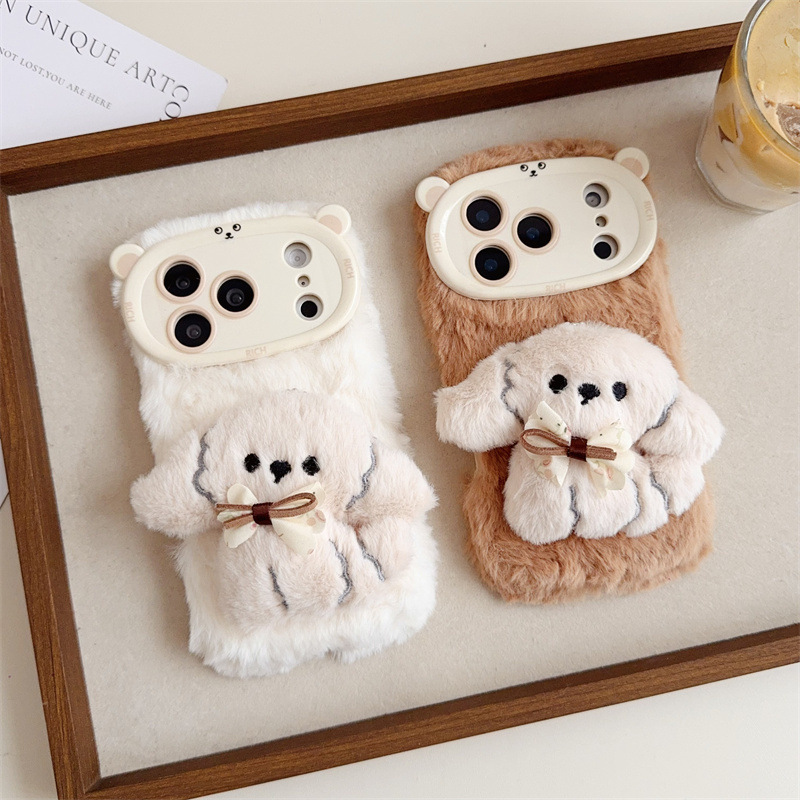 Phone Cases For Iphone 11 - Теплый пушистый плюшевый чехол для телефона