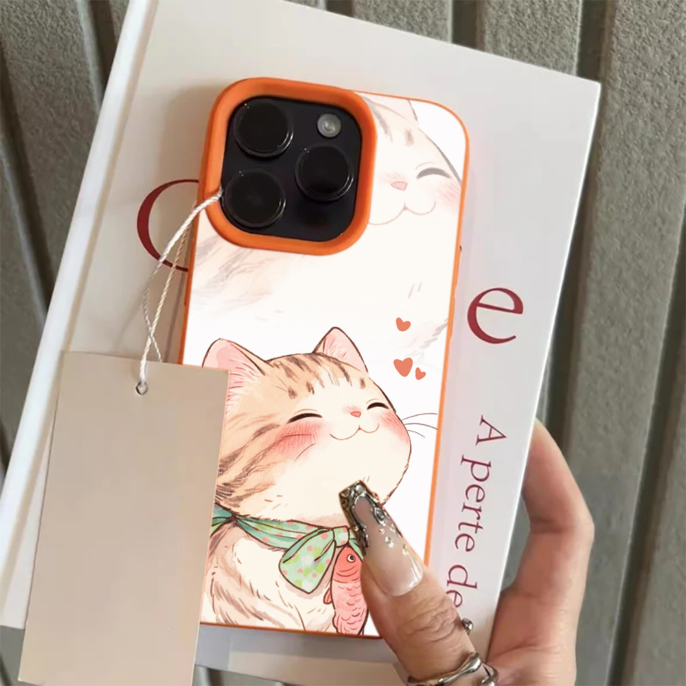 Phone Cases Orange - Чехол для телефона с оранжевым котом