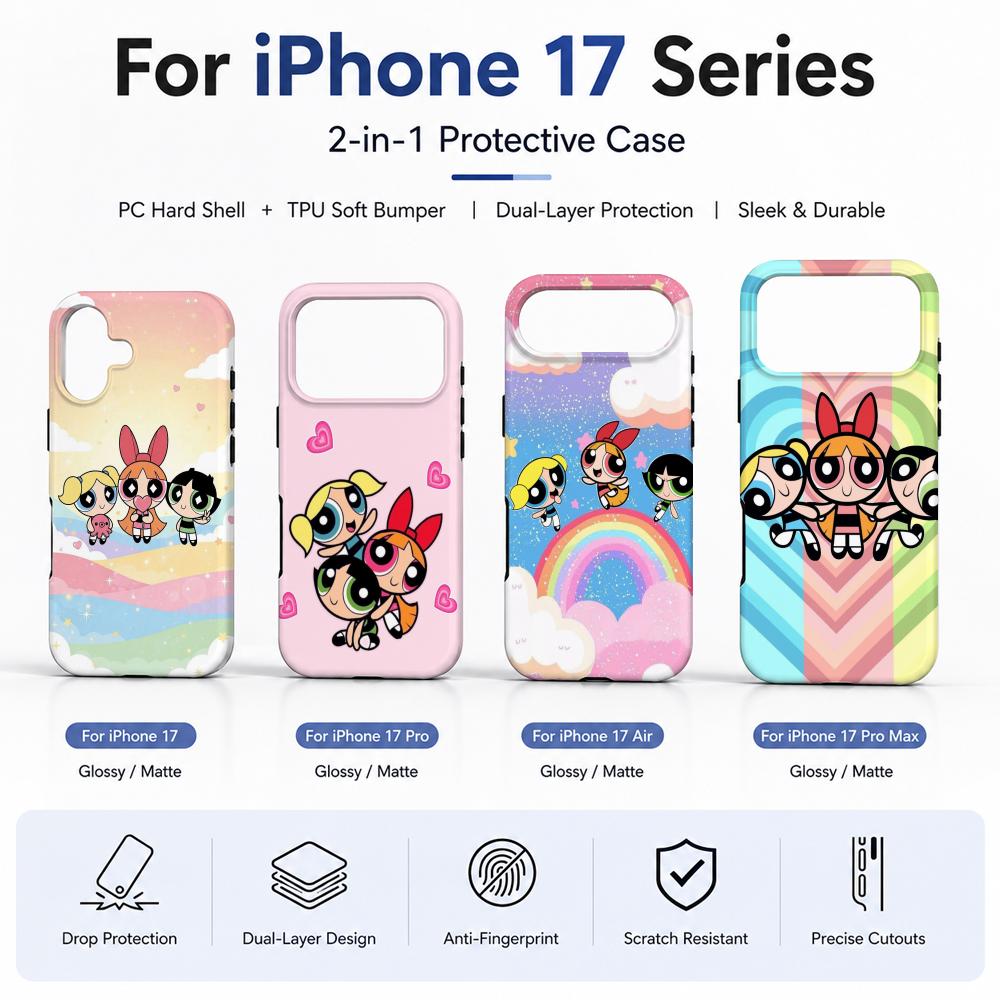Phone Cases Girly - Аниме-чехол для телефона «Суперкрошки» из пленочного