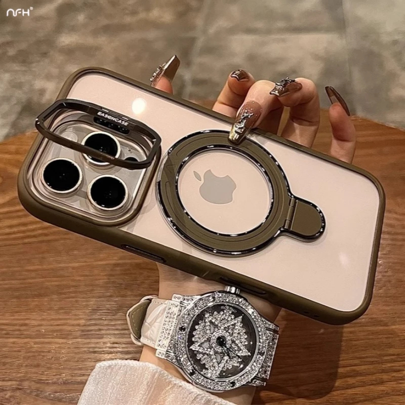 Phone Cases Best Buy - Роскошный прозрачный магнитный чехол-держатель Magsafe для