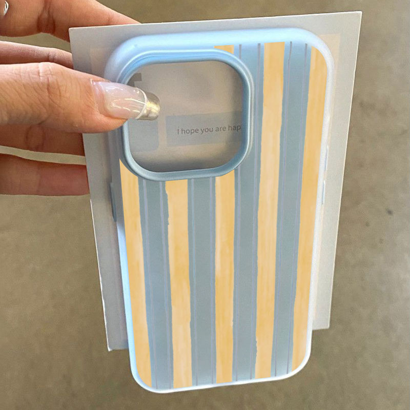 Phone Cases Yellow - Стильный желтый чехол в полоску для