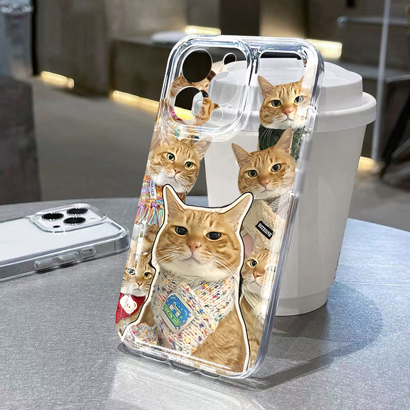 Милый прозрачный чехол для тел – обзор и цена Phone Cases Cat
