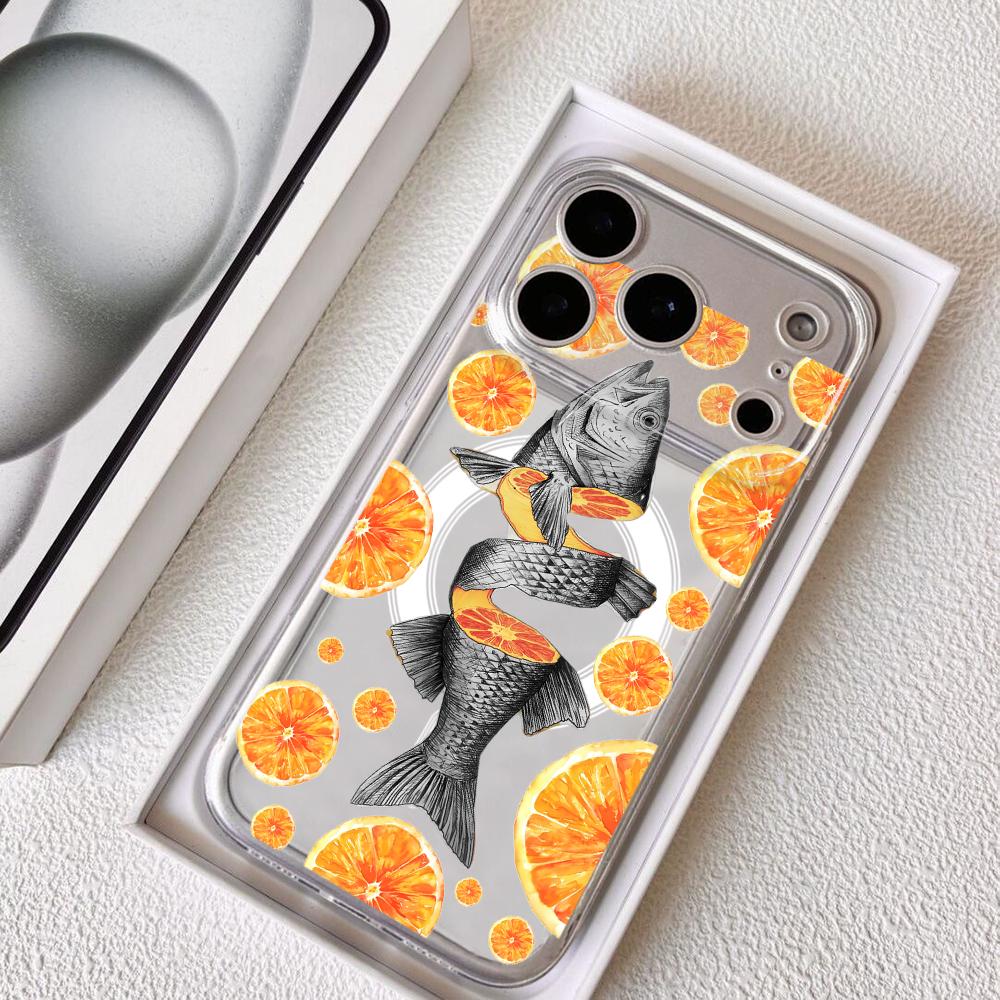 Прозрачный магнитный чехол Ora – обзор и цена Phone Cases Orange