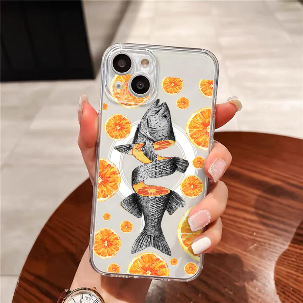Прозрачный магнитный чехол Ora – обзор и цена Phone Cases Orange