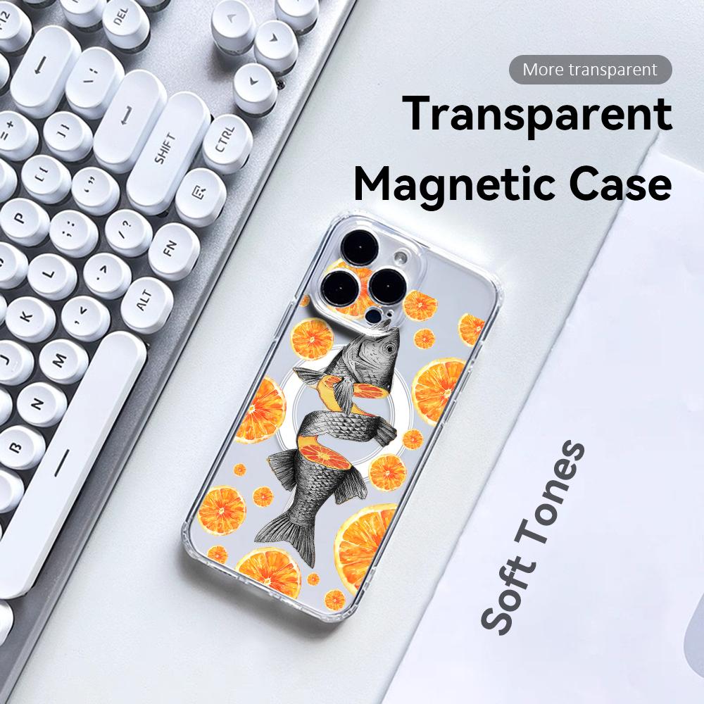 Прозрачный магнитный чехол Ora – обзор и цена Phone Cases Orange